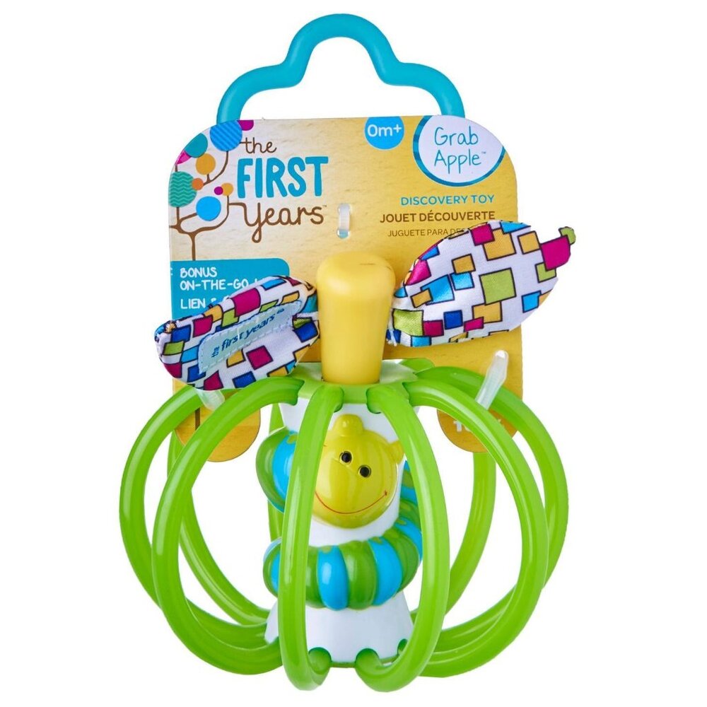 First Years Grab Apple-Green Toddler Teether For 0+ New Sealed